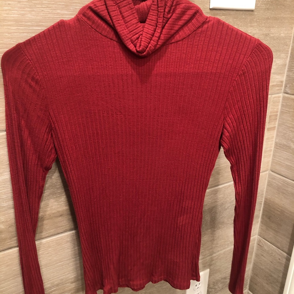 Red Charolette Russe Turtleneck shirt
